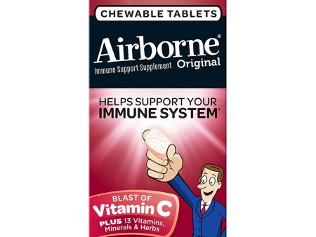 AIRBORNE - Blast of Vitamin C Berry - 32 Chewable Tablets Sale