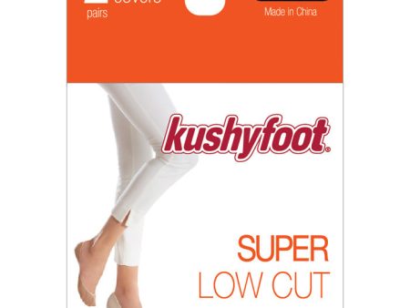 KUSHYFOOT - Super Ultra Low Cut Foot Covers Black & Nude - 2 Pairs Supply