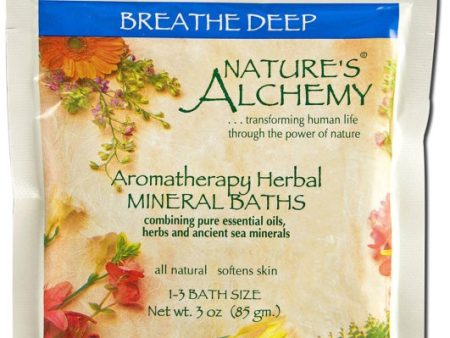 NATURE S ALCHEMY - Aromatherapy Bath Breathe Deep - 3 oz (85 gm.) Supply