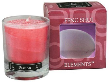 ALOHA BAY - Feng Shui Palm Wax Candles FirePassion - 2.5 oz. Jar Online Hot Sale