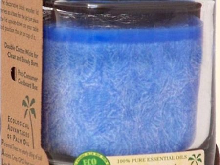 ALOHA BAY - Eco Palm Wax Candle Holy Temple Royal Blue - 8 oz. (227 g) on Sale