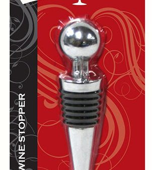 SALUTE! - Wine Stopper, Black - 1 Unit Online Hot Sale