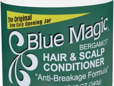 BLUE MAGIC - Bergamot Hair and Scalp Conditioner - 12 oz. (340 g) For Discount