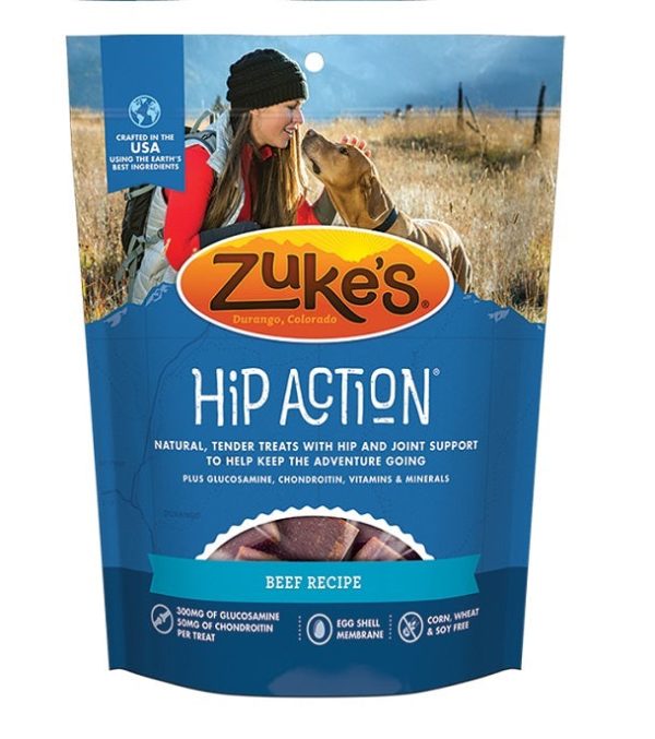 ZUKE S - Hip Action Dog Treats Beef Recipe - 6 oz. (170 g) Fashion