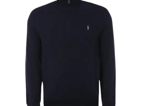 Ralph Lauren Navy Half Zip  Knit Supply