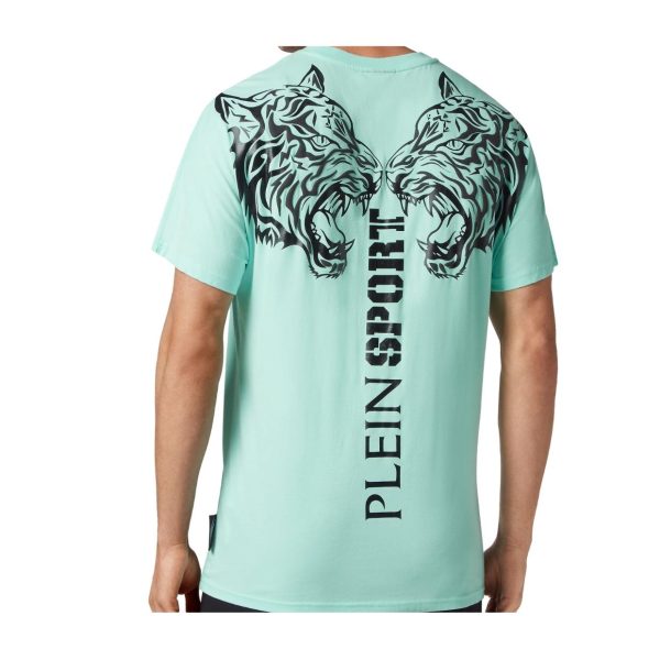 Plein Sport Patch Logo Mint Green T-Shirt Online now