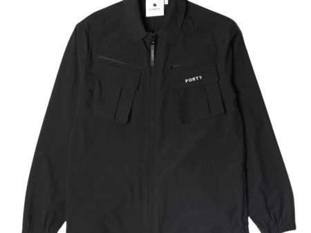 Forty Arran Tech Black Overshirt For Discount