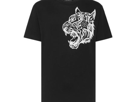 Plein Sport Large Tiger Black T-Shirt Online Sale