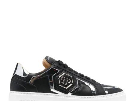 Philipp Plein Star Shooter Black Silver Trainers on Sale