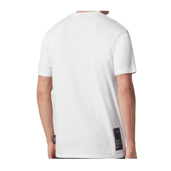 Plein Sport Tiger Scratch Print White T-Shirt For Discount