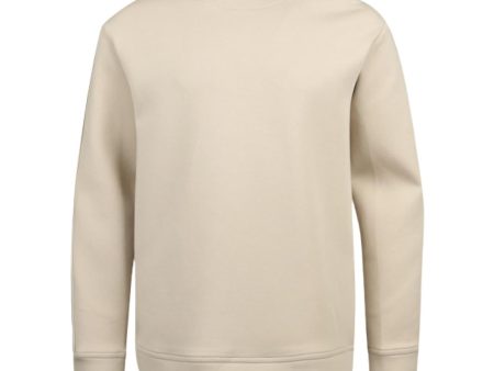 Emporio Armani Junior Logo Taping Beige Sweatshirt Hot on Sale