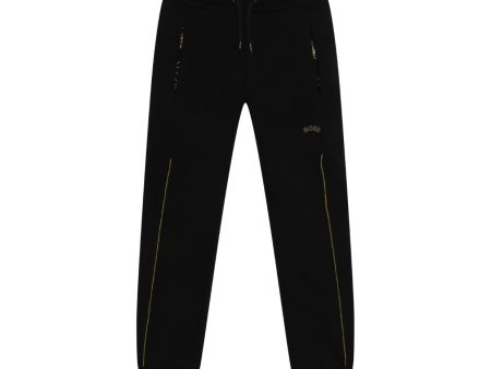 BOSS Kids Gold Curved Logo Jogging Bottoms Sale