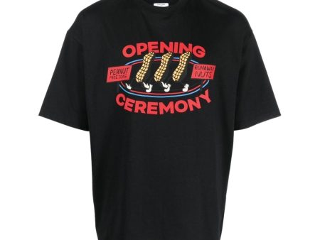 Opening Ceremony Peanuts Logo Black T-Shirt Supply