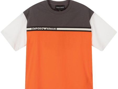 Emporio Armani Junior Logo Tape T-Shirt For Discount