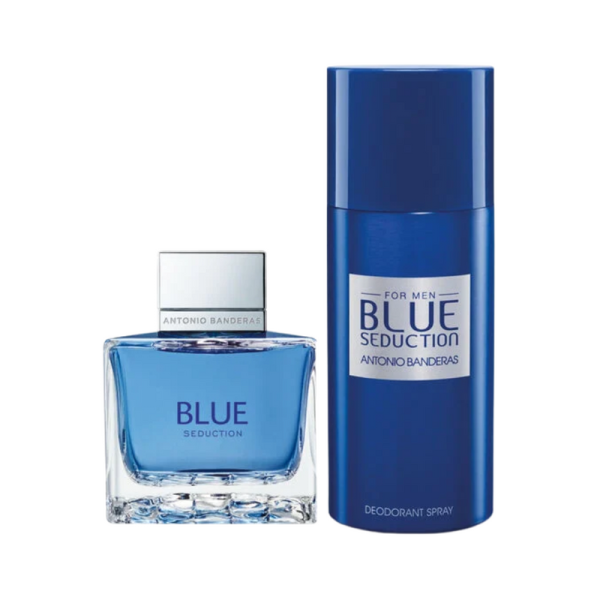 Set Antonio Banderas Blue Seduction EDT 100 ML + Deo 150 ML Hot on Sale