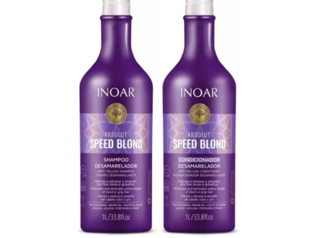 Pack INOAR Speed Blond Shampoo + Acondicionador 1L Online Sale