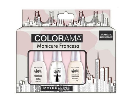 Maybelline Set de Esmaltes Colorama Manicure Francesa Piel Marfil 8 ml. Sale