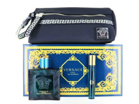 Versace EROS EDP 100 ML + TS EDP 10 ML + NECESER Cheap