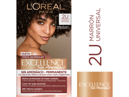 Tintura Excellence Sin Amoniaco 2U Marrón Universal L Oréal Paris Online now