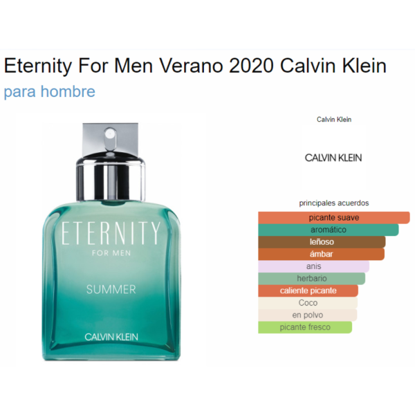 Calvin Klein Eternity Summer For Men 2020 EDT 100 ML TESTER Discount