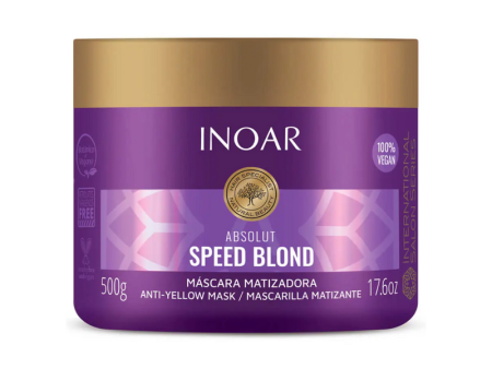 Máscara Matizadora INOAR Absolut Speed Blond 500g Online Hot Sale