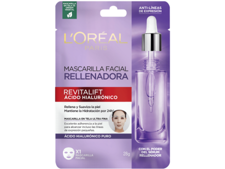 Mascarilla Facial Rellenadora Revitalift Ácido Hialurónico 28g Supply