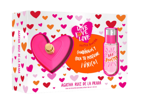 AGATHA RUIZ DE LA PRADA LOVE LOVE LOVE EDT 80 ML + BOOSTER 25 ML Discount