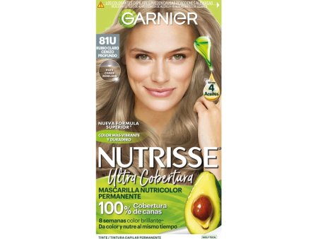 Tinte Nutrisse Ult Cob 81U Rubio Claro Cenizo Profundo Garnier For Cheap