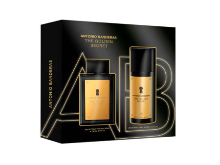 Set Antonio Banderas The Golden Secret EDT 100 ML + Deo 150 ML Hombre Online Hot Sale