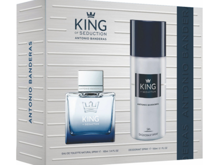 Antonio Banderas King Of Seduction EDT 100 + Deo 150 ML Hombre SET Fashion