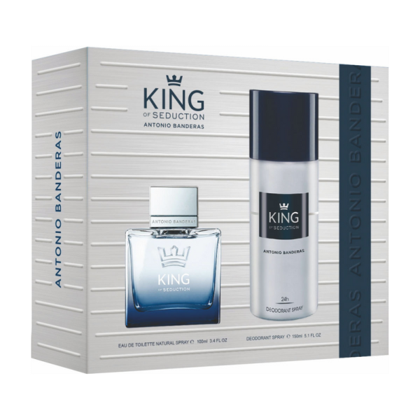 Antonio Banderas King Of Seduction EDT 100 + Deo 150 ML Hombre SET Fashion