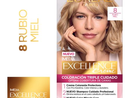 Tinte Excellence Creme 8 Rubio Miel For Discount