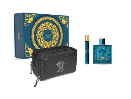 Versace Eros EDP 100 ML + Travel Spray 10 ML + Estuche Sale