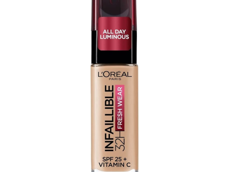 Base de Maquillaje Infallible 32H Fresh Wear 125 Beige Natural Loreal Paris For Cheap