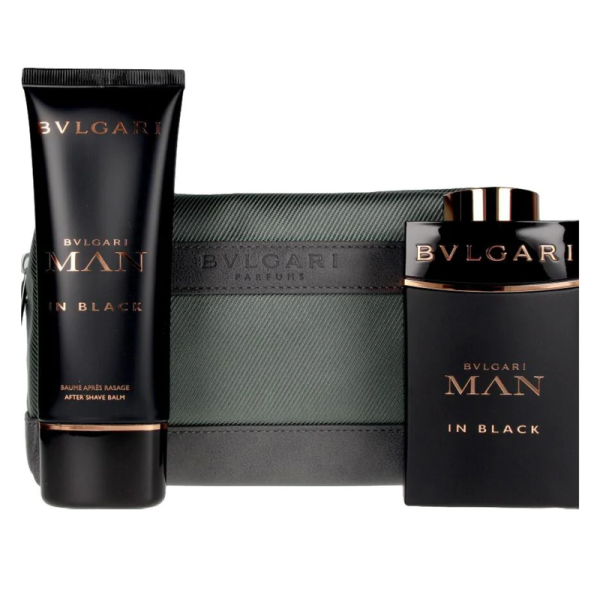 Bvlgari Man In Black EDP 100 ML + AS 100 ML + POUCH Discount