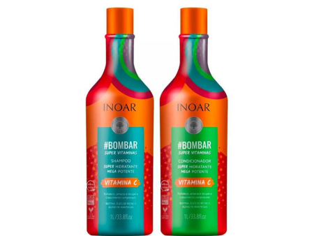 Pack INOAR Bombar Shampoo + Acondicionador 1L For Discount