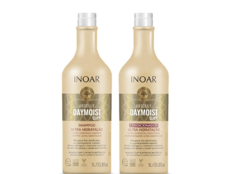 Pack INOAR Absolut Daymoist Shampoo + Acondicionador 1L Online Hot Sale