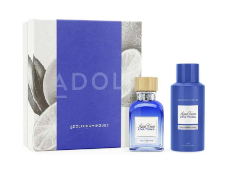 Adolfo Dominguez Set Agua Fresca Lima Tonka Men EDT 120 ml + Desodorante 150 ml Fashion