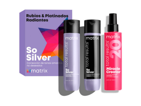 Set So Silver Shampoo y Acondicionador + Miracle Creator Matrix For Cheap