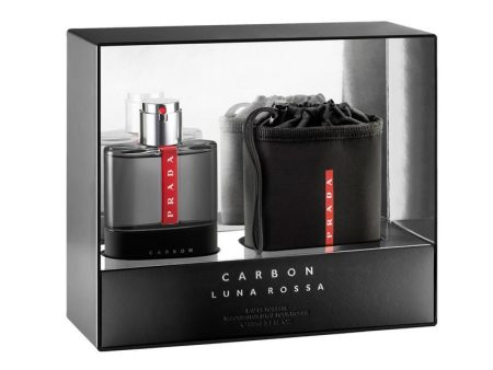 PRADA LUNA ROSSA CARBON EDT 100 ML + TRAVEL POUCH Sale