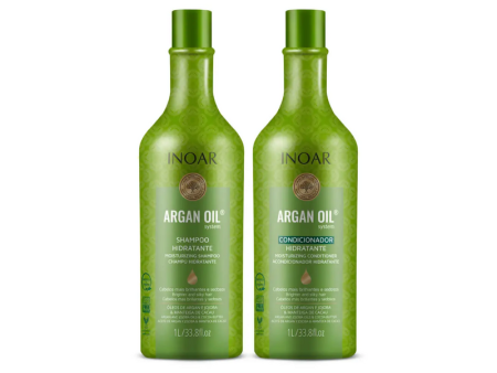 Pack INOAR Argan Oil Shampoo + Acondicionador 1L Fashion