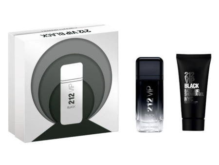 Carolina Herrera 212 VIP Black EDP For Men 100 ML + SG 100 ML + MGS 10 ML For Cheap