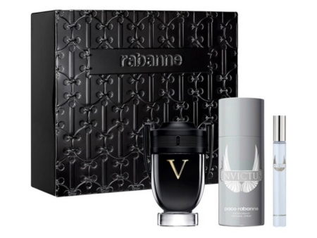 Paco Rabanne Invictus Victory EDP Extreme 100 ml + Deo 150 ml + Mini 10 ml Online Hot Sale