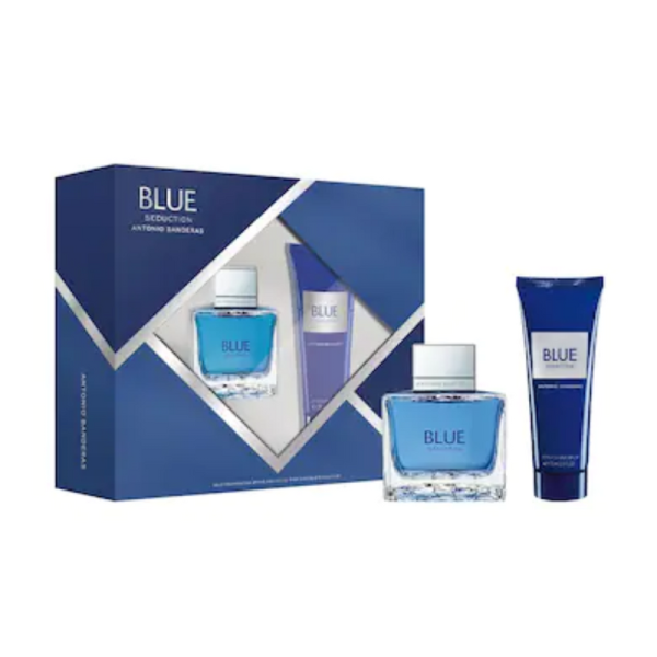 Antonio Banderas Blue Seduction EDT 100 ML + After Shave Balm 75 ML Set For Discount