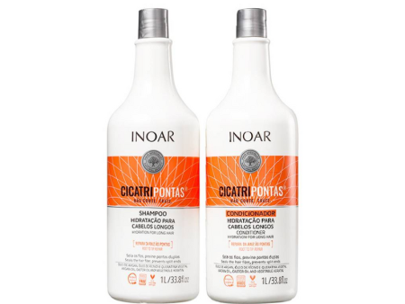 Pack INOAR Cicatripontas Shampoo + Acondicionador 1L For Discount