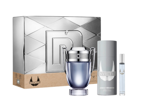 PACO RABANNE INVICTUS EDT 100 ML + DESODORANTE 150 ML + MEGA SPRITZER 10 ML Hot on Sale