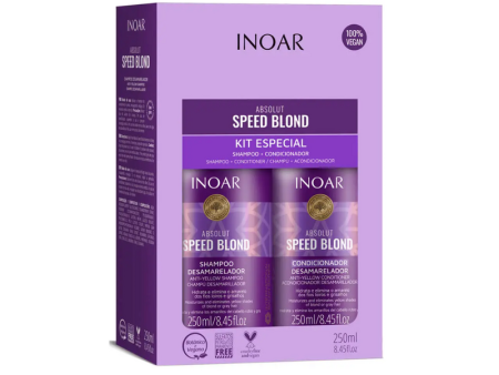 Pack INOAR Absolut Speed Blond Shampoo + Acondicionador 250ml For Cheap