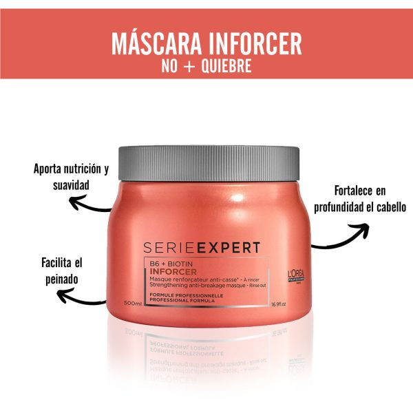 Máscara Inforcer 500 ml L Oréal Professionnel Discount