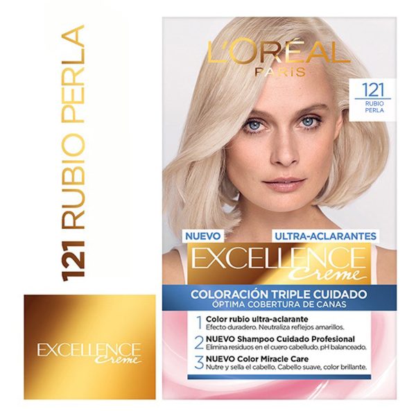 Tinte Excellence Creme 121 Rubio Perla -Ultra Aclarantes Discount