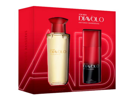 Set Antonio Banderas Diavolo 2022 For Men EDT 100 ML + Deo 150 ML For Discount